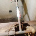 Устранение течи стояка отопления в подвале 1 подъезда дома №17 ул. Киселева